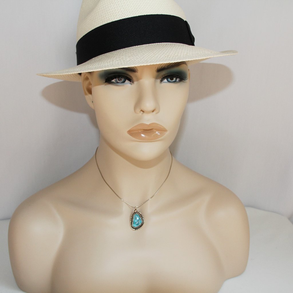 Vintage Sterling Silver Turquoise Pendant